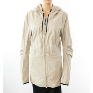Bench Women Lightweight Jacket Drawstring At The Waist Beige Size L 2731